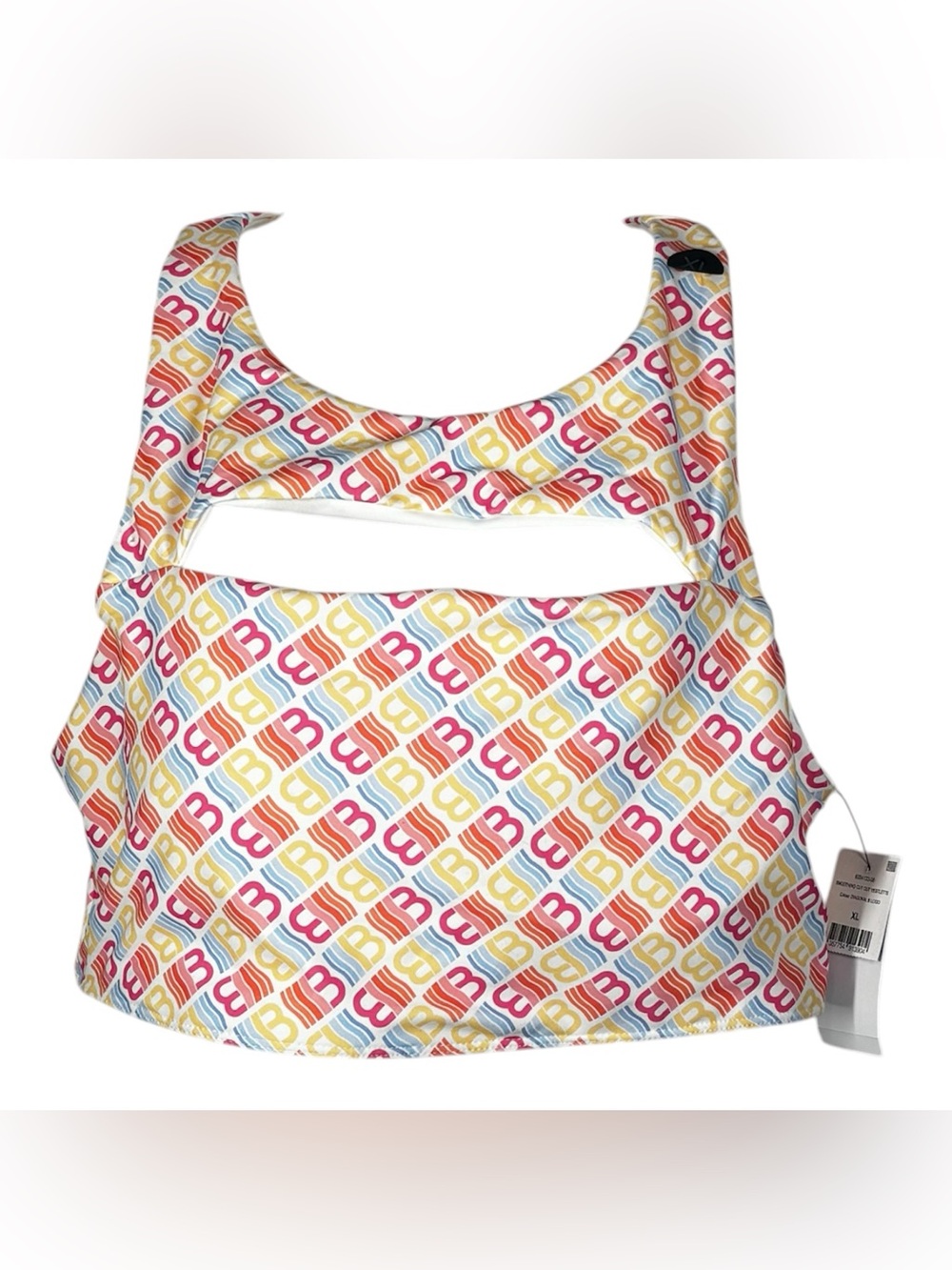 Cotton On Body Multi Color Retro Logo Sports Bra Size XLarge